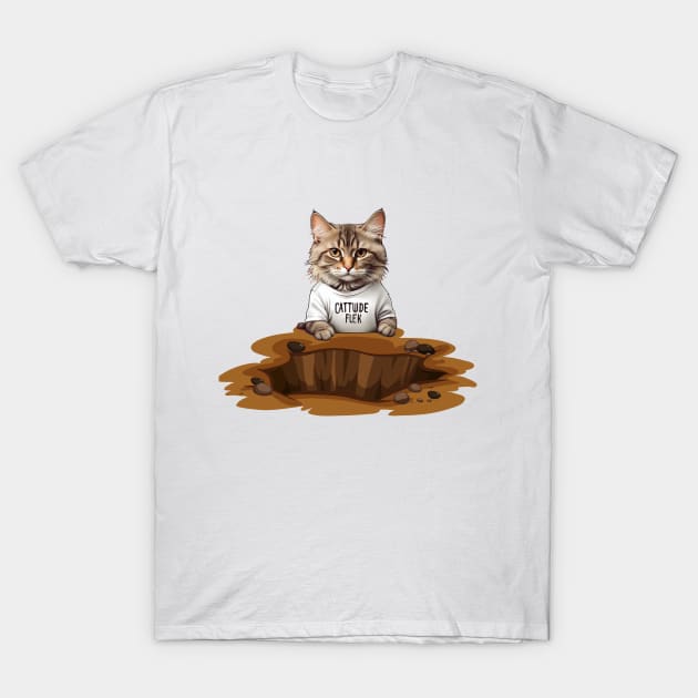 "Cattitude on Fleek." T-Shirt by stylishkhan